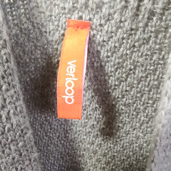 Verloop Shawl Wrap Shrug Knit Scarf Cover Up Grey Pink Blue Poncho Cardigan - Picture 15 of 15